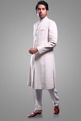 SHERWANI WITH INTRICATE CHIKANKARI Ajjay-Mehrra