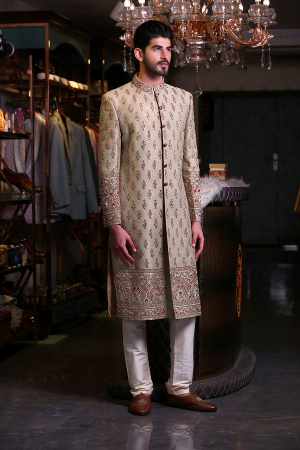 BROCADE SILK SHERWANI Ajjay-Mehrra