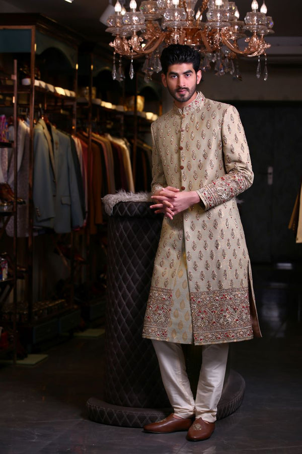 BROCADE SILK SHERWANI Ajjay-Mehrra