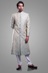 MATKA SILK SHERWANI WITH BOTTOM Ajjay-Mehrra